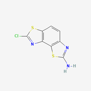 molecular formula C8H4ClN3S2 B12302585 7-chloro-[1,3]thiazolo[5,4-e][1,3]benzothiazol-2-amine 