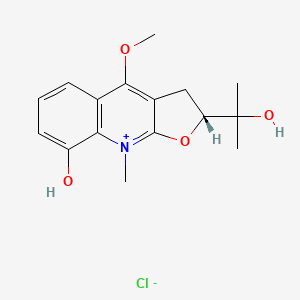 molecular formula C16H20ClNO4 B1230259 Pteleatinium CAS No. 34286-93-6