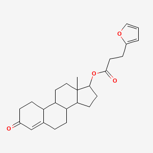 17beta-Hydroxyestr-4-en-3-one 17-[3-(2-furyl)propionate]