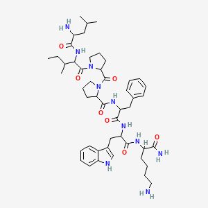 molecular formula C48H70N10O7 B12302607 H-DL-Leu-DL-xiIle-DL-Pro-DL-Pro-DL-Phe-DL-Trp-DL-Lys-NH2 