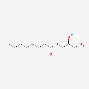 molecular formula C11H22O4 B1230263 （2S）-2,3-二羟基丙基辛酸酯 CAS No. 68132-29-6