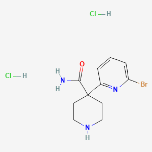 4-(6-Bromopyridin-2-yl)piperidine-4-carboxamide dihydrochloride