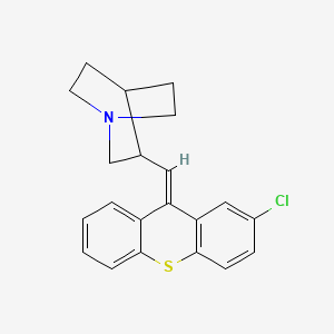 molecular formula C21H20ClNS B12302649 Nuclotixene, trans- CAS No. 62908-55-8