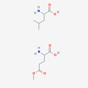 2-Amino-5-methoxy-5-oxopentanoic acid;2-amino-4-methylpentanoic acid