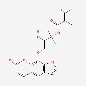 [3-hydroxy-2-methyl-4-(7-oxofuro[3,2-g]chromen-9-yl)oxybutan-2-yl] (E)-2-methylbut-2-enoate