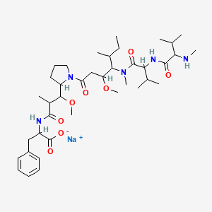 sodium (2S)-2-[(2R)-2-[(R)-[(2S)-1-[(3R,4S,5S)-4-[(2S)-N,3-dimethyl-2-[(2S)-3-methyl-2-(methylamino)butanamido]butanamido]-3-methoxy-5-methylheptanoyl]pyrrolidin-2-yl](methoxy)methyl]propanamido]-3-phenylpropanoate