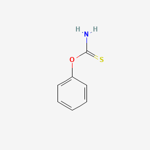 molecular formula C7H7NOS B1230274 Carbamothioic acid, O-phenyl ester CAS No. 824-88-4