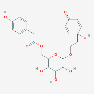 [3,4,5-Trihydroxy-6-[2-(1-hydroxy-4-oxocyclohexa-2,5-dien-1-yl)ethoxy]oxan-2-yl]methyl 2-(4-hydroxyphenyl)acetate