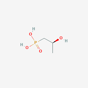 molecular formula C3H9O4P B1230276 (S)-2-Hydroxypropylphosphonic acid 