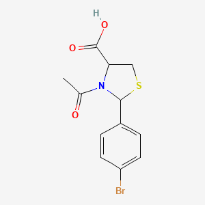 3-Acetyl-2-(4-bromophenyl)-1,3-thiazolidine-4-carboxylic acid