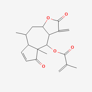 (5,8a-Dimethyl-1-methylidene-2,8-dioxo-3a,4,5,5a,9,9a-hexahydroazuleno[6,5-b]furan-9-yl) 2-methylprop-2-enoate