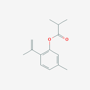 molecular formula C14H18O2 B12302776 8,9-Dehydrothymol isobutyrate 