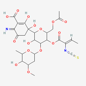 molecular formula C27H34N2O15S B12302802 Volonomycin 