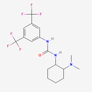 molecular formula C17H21F6N3O B12302807 1-[3,5-bis(trifluoromethyl)phenyl]-3-[2-(dimethylamino)cyclohexyl]urea 