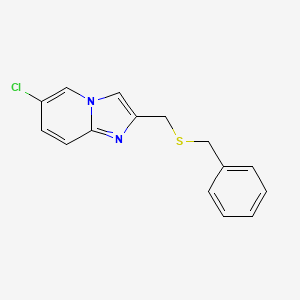 6-Chloro-2-[(phenylmethylthio)methyl]imidazo[1,2-a]pyridine