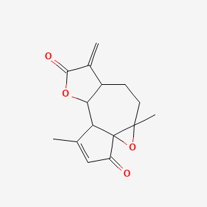 molecular formula C15H16O4 B12302815 1beta,10beta-Epoxydehydroleucodin 