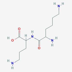 molecular formula C11H24N4O3 B12302840 5-Amino-2-(2,6-diaminohexanoylamino)pentanoic acid 