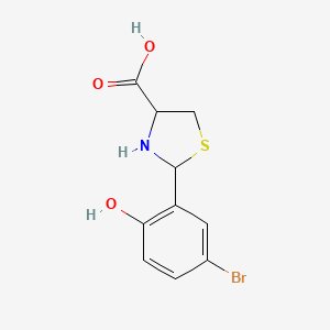 2-(5-Bromo-2-hydroxyphenyl)-1,3-thiazolidine-4-carboxylic acid