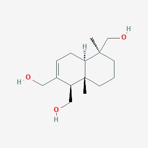 molecular formula C15H26O3 B12302879 1,2,5-Naphthalenetrimethanol, 1,4,4a,5,6,7,8,8a-octahydro-5,8a-dimethyl-, [1R-(1alpha,4abeta,5alpha,8aalpha)]- CAS No. 124869-11-0