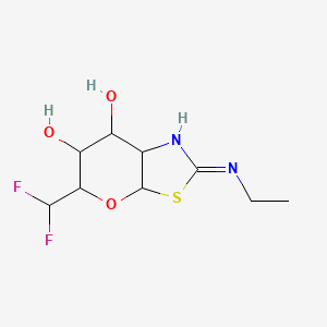 5-(Difluoromethyl)-2-(ethylimino)-hexahydropyrano[3,2-d][1,3]thiazole-6,7-diol