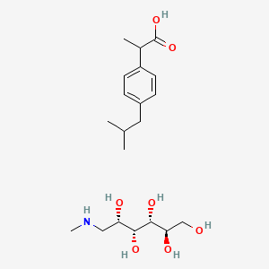 molecular formula C20H35NO7 B12302886 Ibuprofen meglumine CAS No. 135861-34-6