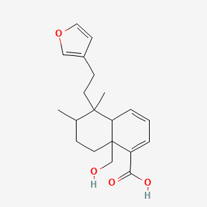 5-[2-(Furan-3-yl)ethyl]-8a-(hydroxymethyl)-5,6-dimethyl-4a,6,7,8-tetrahydronaphthalene-1-carboxylic acid