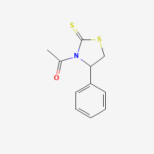 molecular formula C11H11NOS2 B12302925 1-[(4S)-4-Phenyl-2-thioxo-3-thiazolidinyl]ethanone 