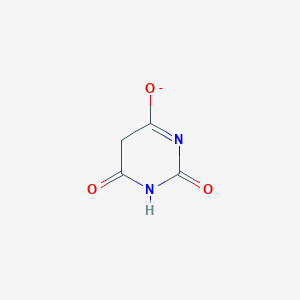 molecular formula C4H3N2O3- B1230296 Barbiturate 