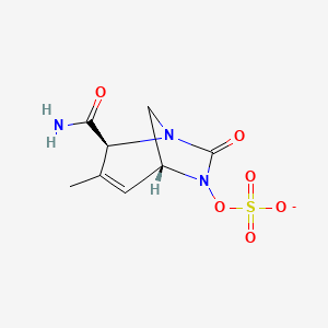 Sulfuric acid, mono[(2S,5R)-2-(aminocarbonyl)-3-methyl-7-oxo-1,6-diazabicyclo[3.2.1]oct-3-en-6-yl] ester