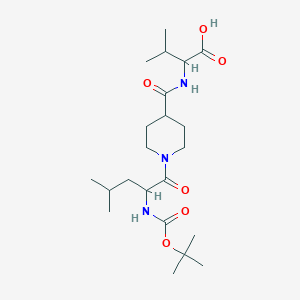 N-({1-[N-(tert-butoxycarbonyl)leucyl]piperidin-4-yl}carbonyl)valine