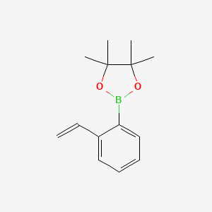 molecular formula C14H19BO2 B12302989 2-(2-Ethenylphenyl)-4,4,5,5-tetramethyl-1,3,2-dioxaborolane 