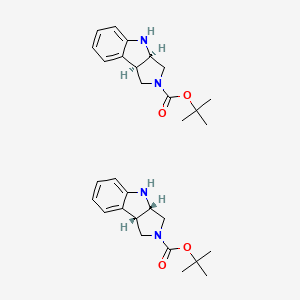 tert-butyl (3aS,8bS)-3,3a,4,8b-tetrahydro-1H-pyrrolo[3,4-b]indole-2-carboxylate;tert-butyl (3aR,8bR)-3,3a,4,8b-tetrahydro-1H-pyrrolo[3,4-b]indole-2-carboxylate