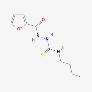 molecular formula C10H15N3O2S B1230304 1-Butyl-3-[[2-furanyl(oxo)methyl]amino]thiourea 