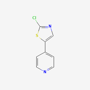 molecular formula C8H5ClN2S B12303051 4-(2-Chloro-thiazol-5-yl)-pyridine 