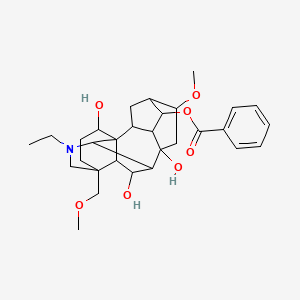 [11-Ethyl-8,16,18-trihydroxy-6-methoxy-13-(methoxymethyl)-11-azahexacyclo[7.7.2.12,5.01,10.03,8.013,17]nonadecan-4-yl] benzoate