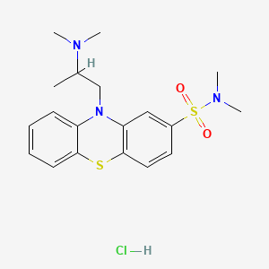 molecular formula C19H26ClN3O2S2 B12303063 Fonazine hydrochloride CAS No. 34396-64-0