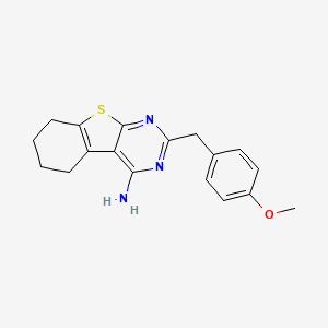 2-(4-Methoxybenzyl)-5,6,7,8-tetrahydrobenzo[4,5]thieno[2,3-d]pyrimidin-4-amine