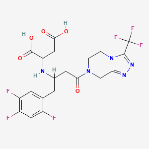 molecular formula C20H19F6N5O5 B12303124 Sitagliptin FP impurity A 