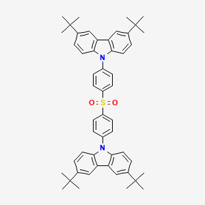 molecular formula C52H56N2O2S B12303133 9,9'-(Sulfonylbis(4,1-phenylene))bis(3,6-di-tert-butyl-9H-carbazole) CAS No. 1396165-20-0