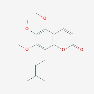 molecular formula C16H18O5 B12303135 6-Hydroxycoumurrayin 