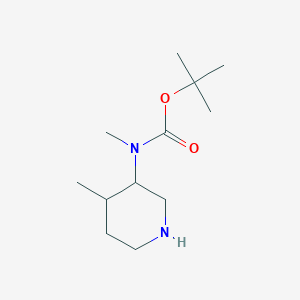 molecular formula C12H24N2O2 B12303148 (3S,4S)-N-Boc-N,4-dimethyl-3-piperidinamine 