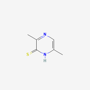 molecular formula C6H8N2S B1230316 3,6-Dimethylpyrazine-2-thiol CAS No. 5788-49-8