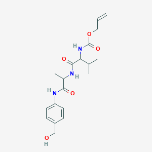 molecular formula C19H27N3O5 B12303197 Alloc-Val-Ala-pAB 