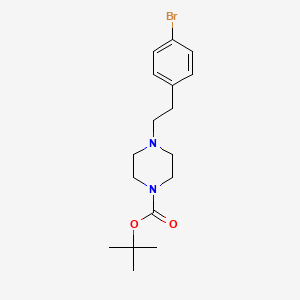 molecular formula C17H25BrN2O2 B12303217 tert-Butyl 4-(4-bromophenethyl)piperazine-1-carboxylate 