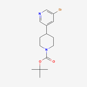 molecular formula C15H21BrN2O2 B12303228 3-Bromo-5-(N-Boc-piperidin-4-yl)pyridine 