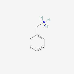molecular formula C7H10N+ B1230324 Benzylaminium 