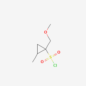 rac-(1R,2R)-1-(methoxymethyl)-2-methylcyclopropane-1-sulfonyl chloride, trans