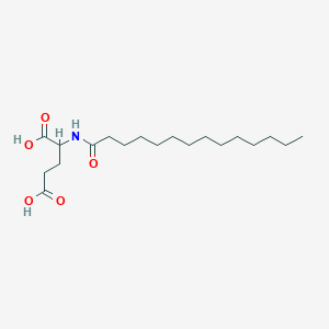 molecular formula C19H35NO5 B12303354 L-Glutamic acid,N-(1-oxotetradecyl)-(9CI) 