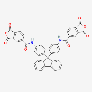 molecular formula C43H24N2O8 B12303356 N,N'-(9H-Fluoren-9-ylidenedi-4,1-phenylene)bis[1,3-dihydro-1,3-dioxo-5-isobenzofurancarboxamide] 