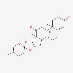 molecular formula C27H38O4 B12303375 (25R)-Spirost-4-en-3,12-dion 